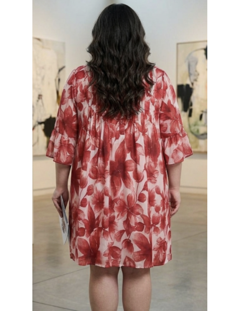 ROBE COURTE PIMENT ROUGE