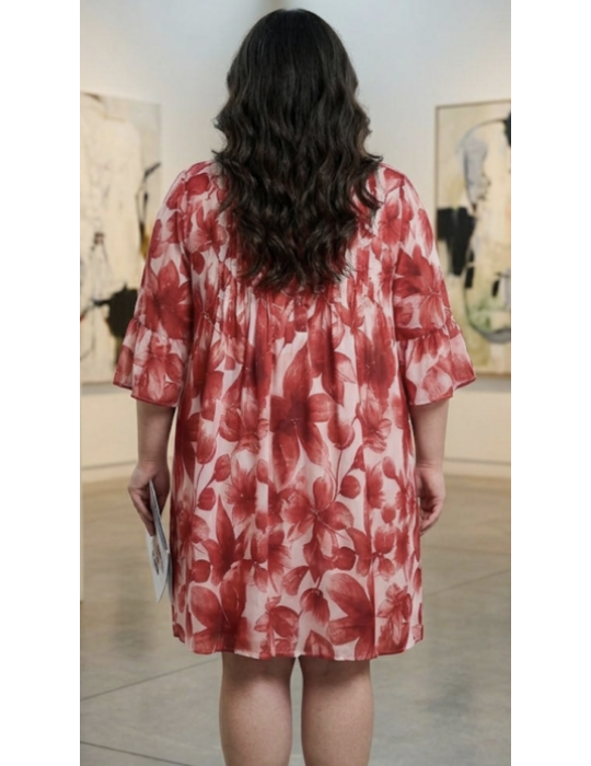 ROBE COURTE PIMENT ROUGE