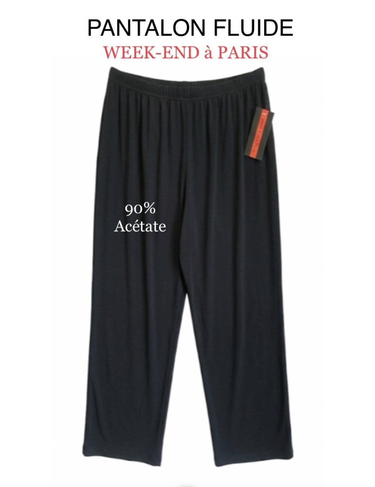 PANTALON FLUIDE ACÉTATE