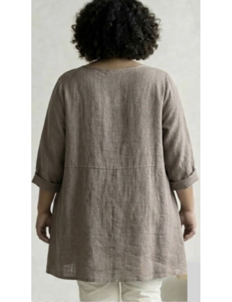 TUNIQUE OVERSIZE LIN / COTON