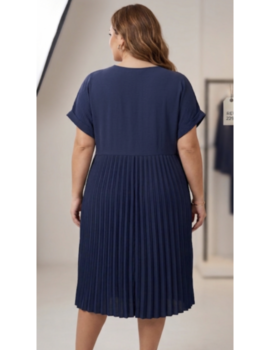 ROBE COURTE PLISSÉE