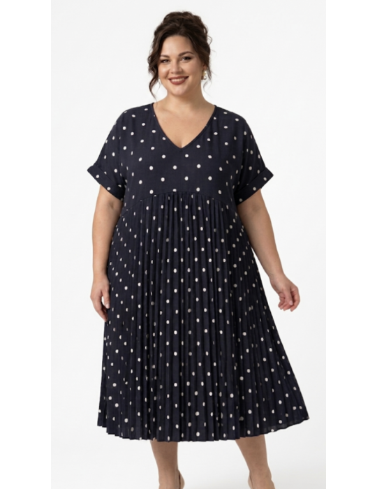 ROBE COURTE PLISSÉE