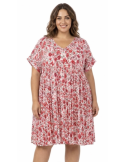 ROBE PLISSÉE FLEURS