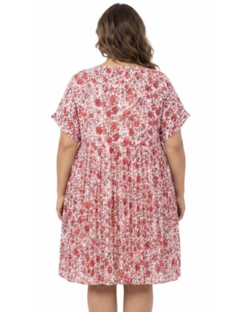 ROBE PLISSÉE FLEURS