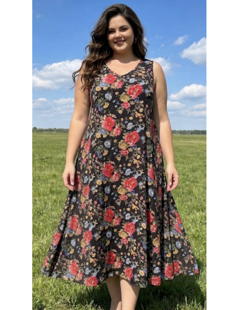 ROBE ÉVASÉE PIMENT ROUGE