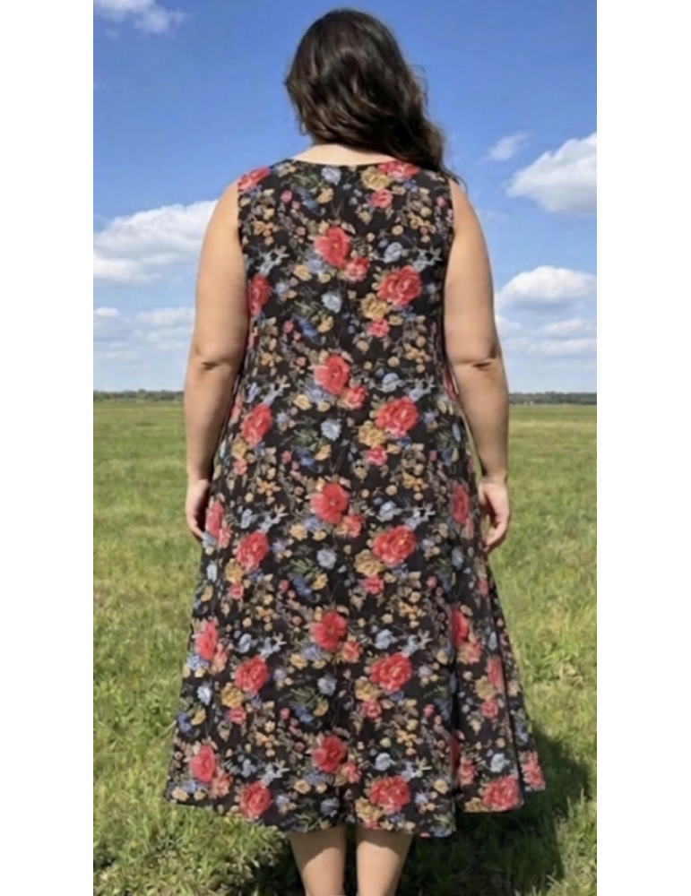 ROBE ÉVASÉE PIMENT ROUGE