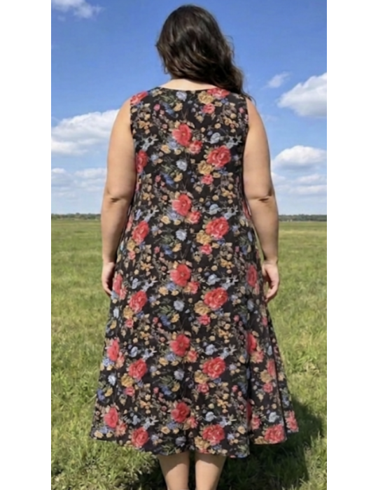 ROBE ÉVASÉE PIMENT ROUGE