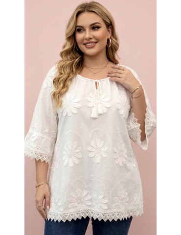 TUNIQUE DENTELLE ARTISANALE