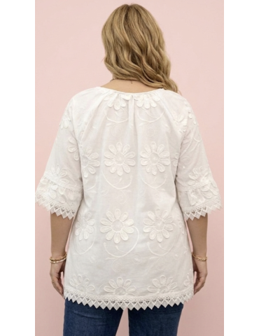 TUNIQUE DENTELLE ARTISANALE 2