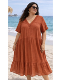 ROBE COL DENTELLE