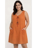 ROBE COURTE COTON / LIN