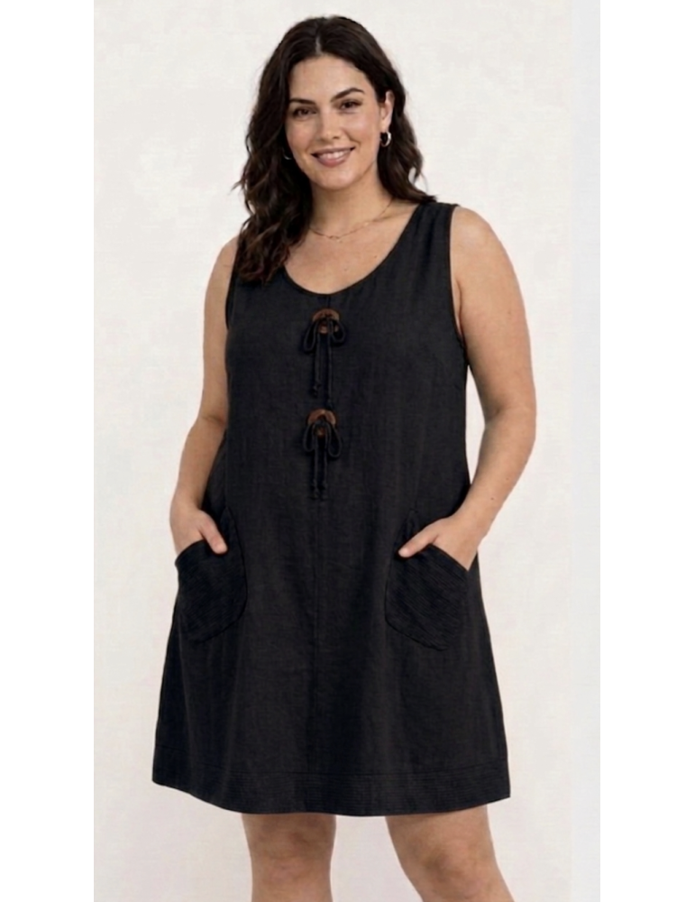 ROBE COURTE COTON / LIN