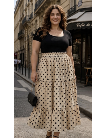 JUPE COTON ÉVASÉE