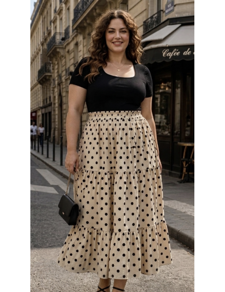 JUPE COTON ÉVASÉE