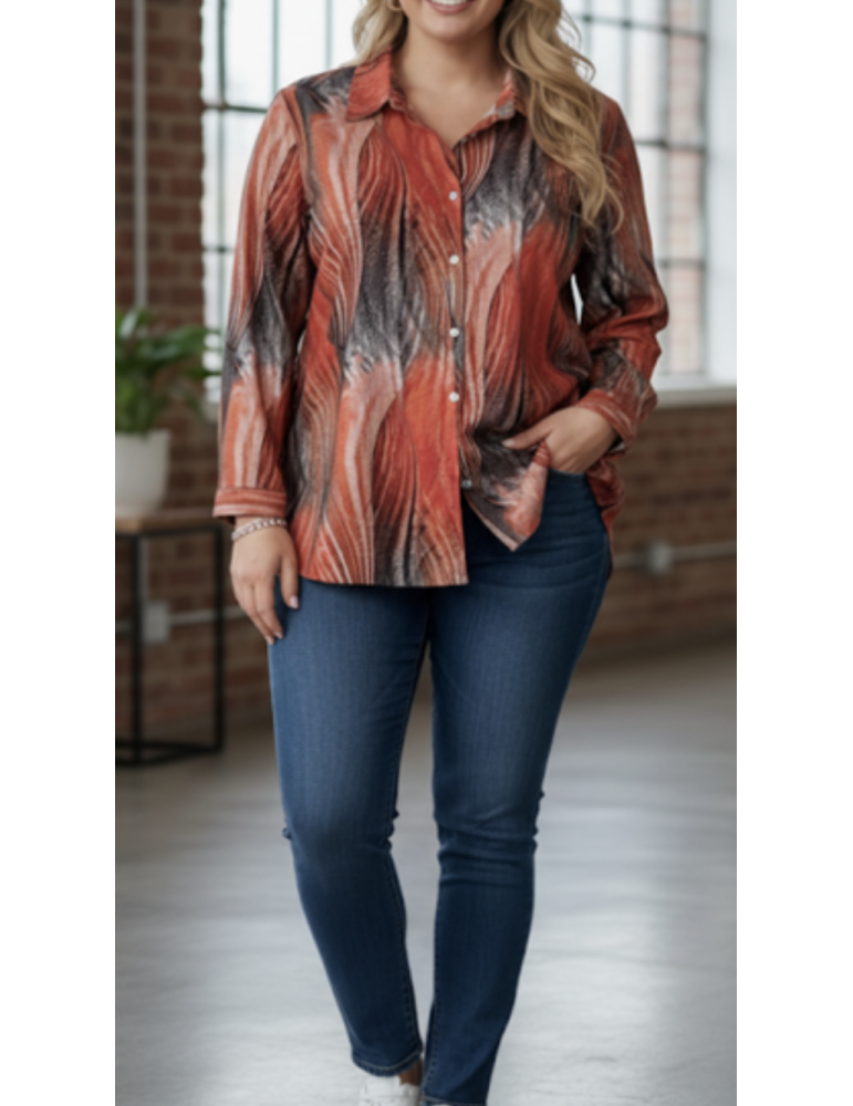 CHEMISE PIMENT ROUGE 🌶️ LYOCELL