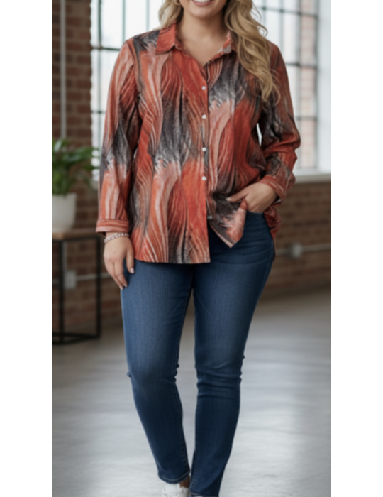 CHEMISE PIMENT ROUGE 🌶️ LYOCELL