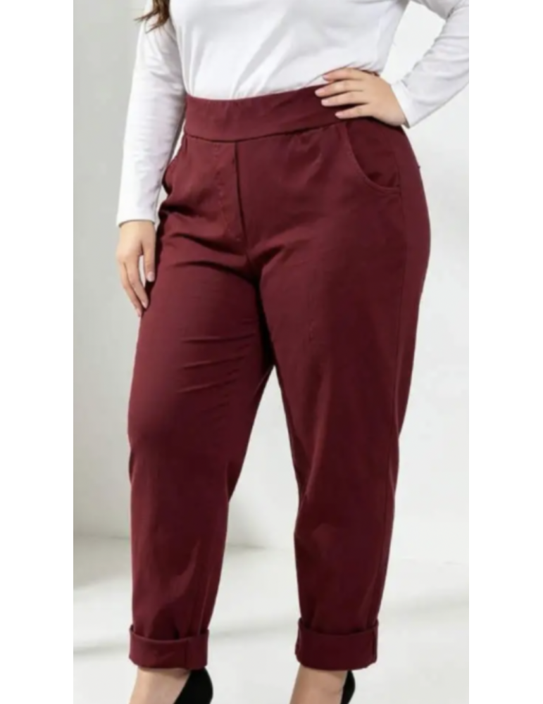 PANTALON Extensible Piment Rouge
