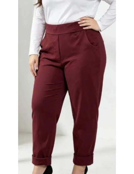PANTALON Extensible Piment Rouge
