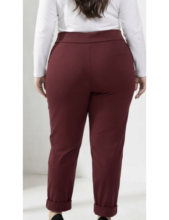 PANTALON Extensible Piment Rouge