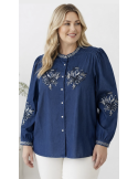CHEMISE BRODÉE 100% COTON