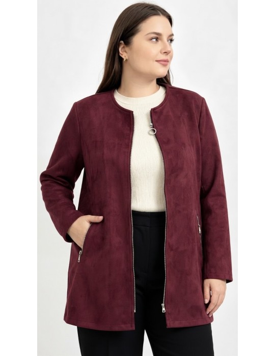 VESTE en SUÉDINE