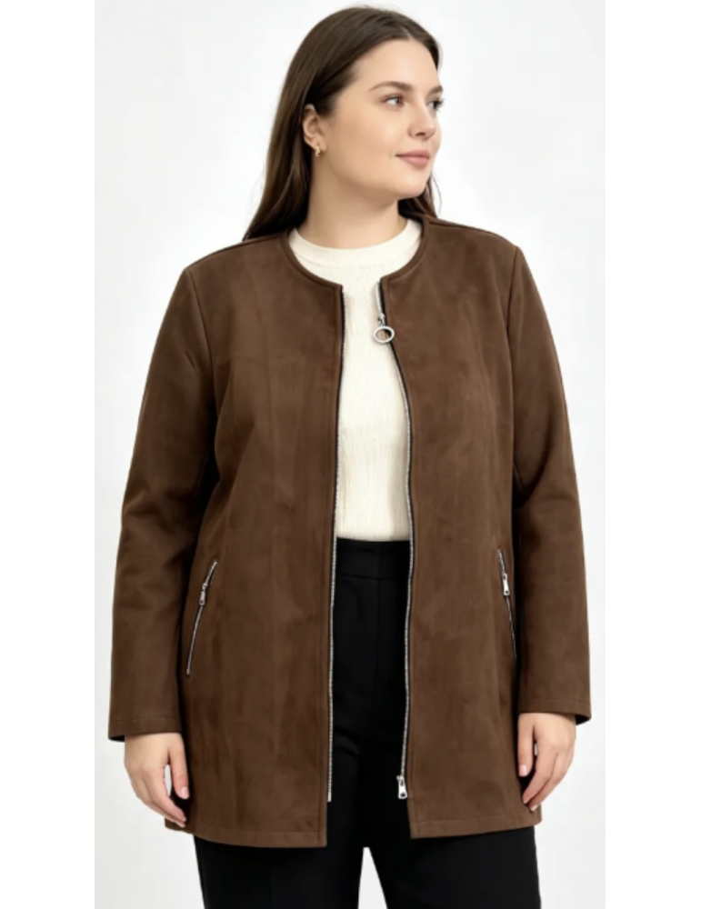 VESTE en SUÉDINE