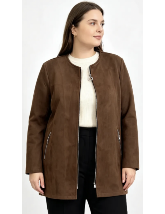 VESTE en SUÉDINE