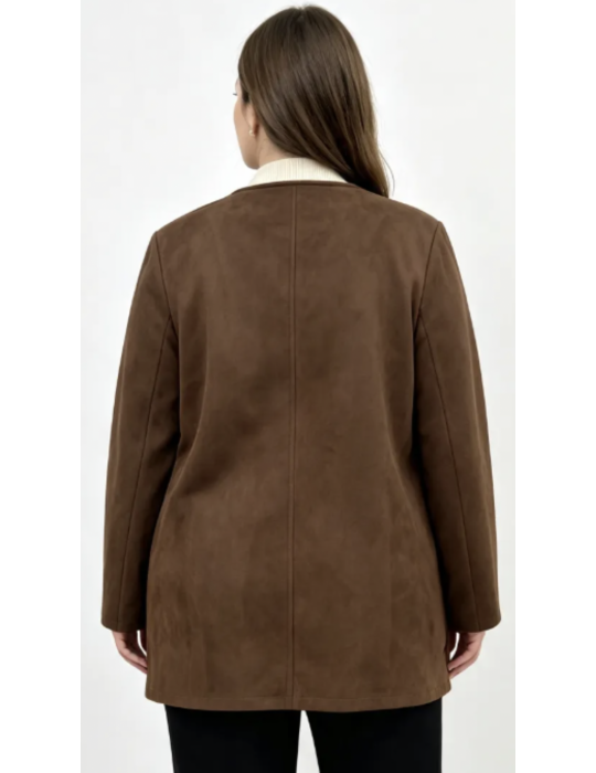 VESTE en SUÉDINE