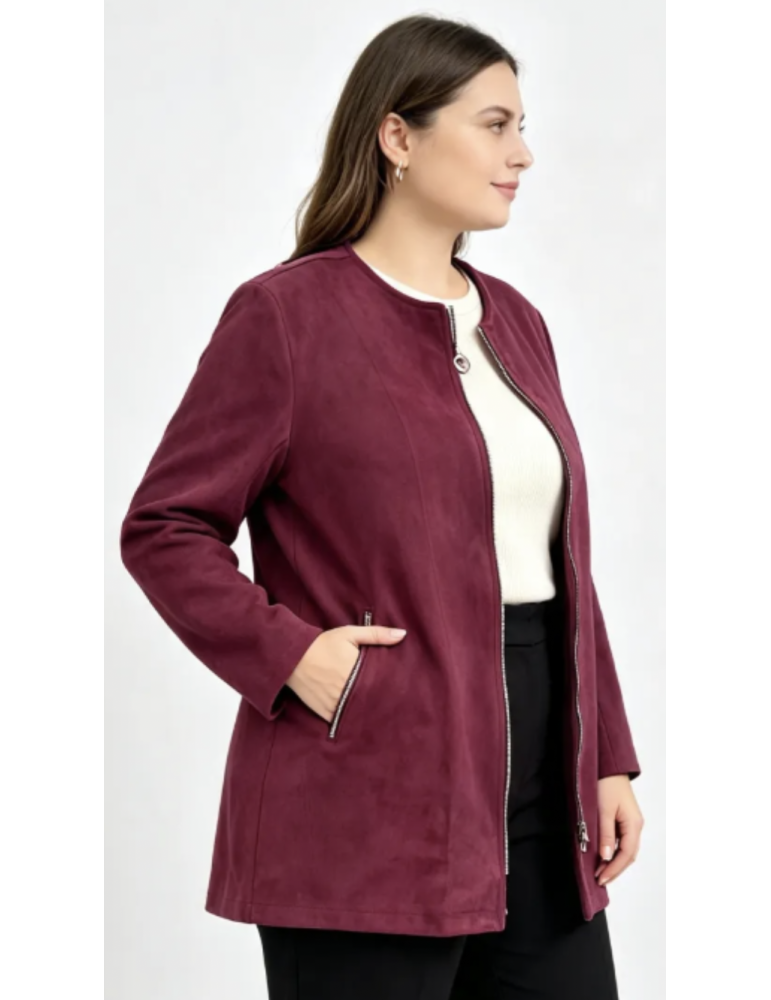 VESTE en SUÉDINE