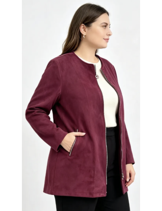 VESTE en SUÉDINE