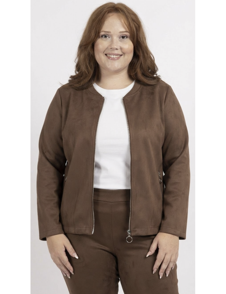 VESTE COURTE SUÉDINE