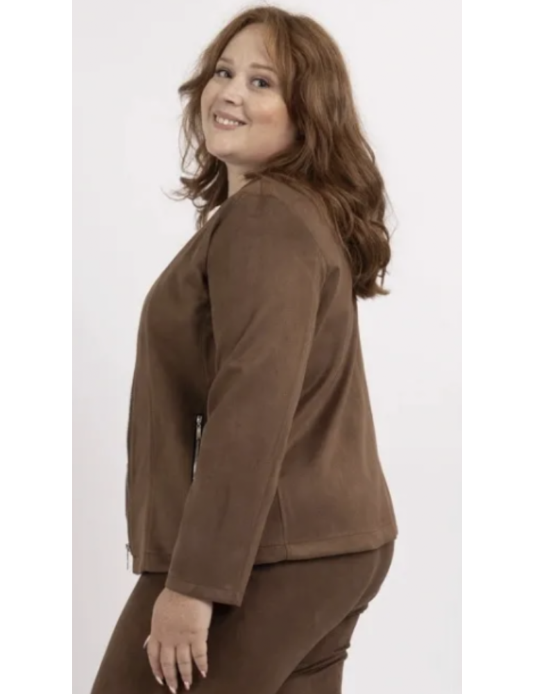 VESTE COURTE SUÉDINE