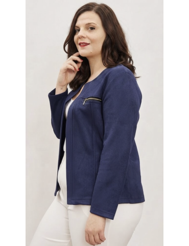 VESTE COURTE SUÉDINE