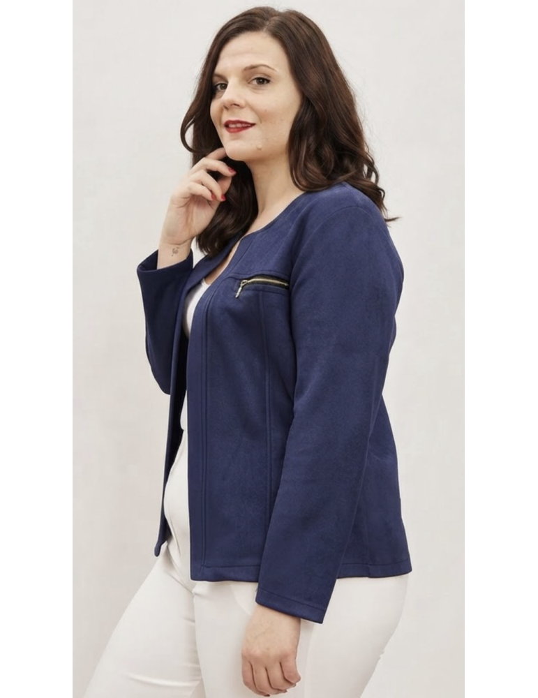 VESTE COURTE SUÉDINE