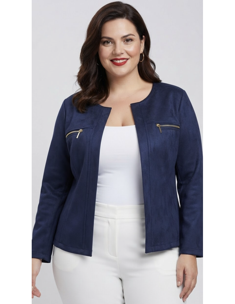 VESTE COURTE SUÉDINE