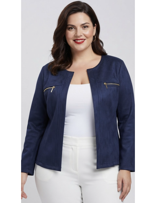 VESTE COURTE SUÉDINE