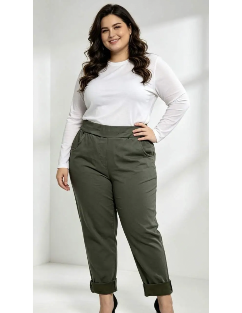 PANTALON Extensible Piment Rouge