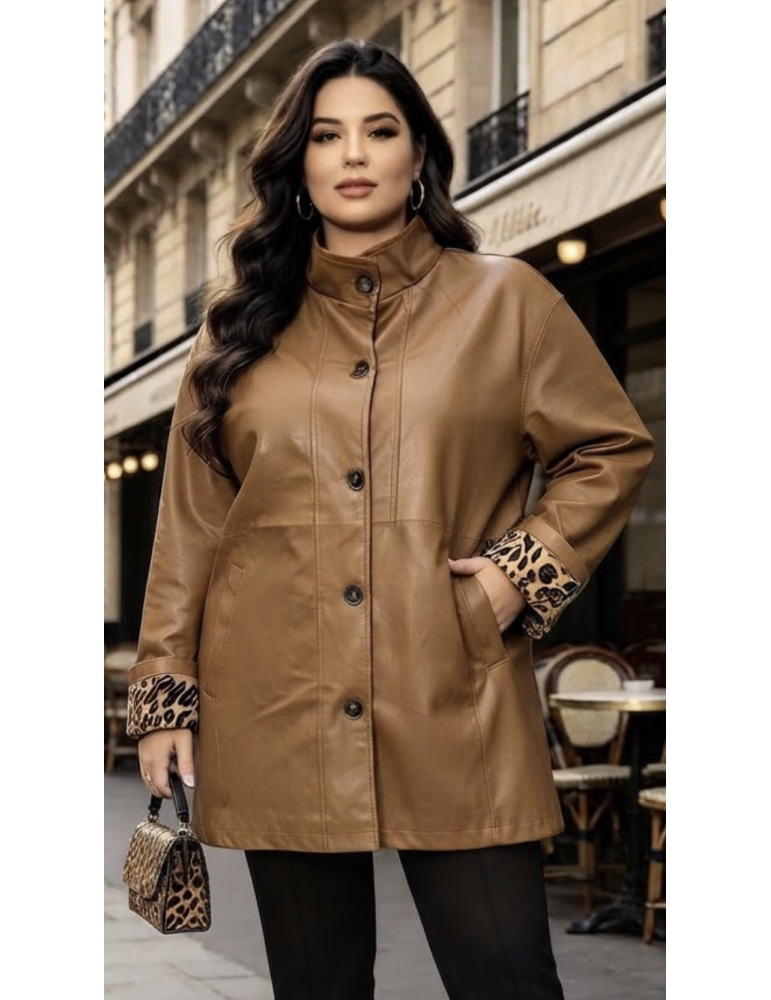 VESTE SIMILI DOUBLÉE