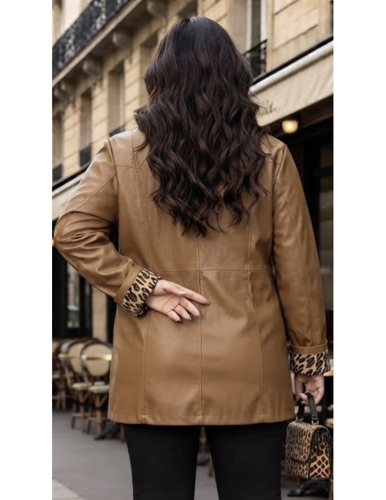 VESTE SIMILI DOUBLÉE