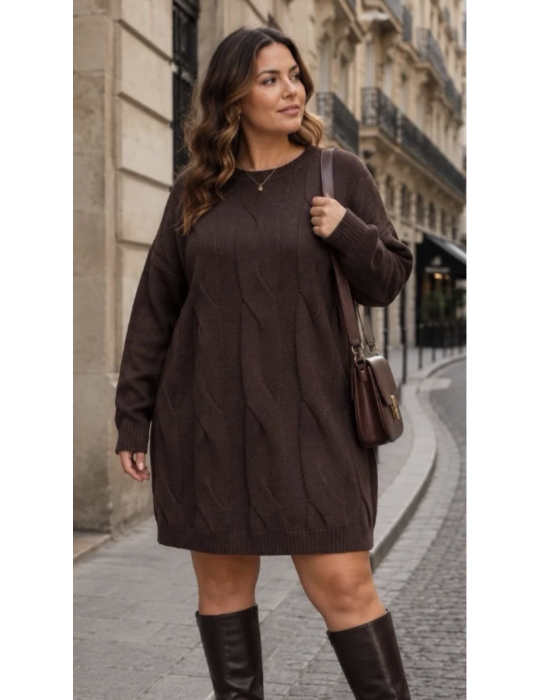 ROBE COURTE 8% CACHEMIRE
