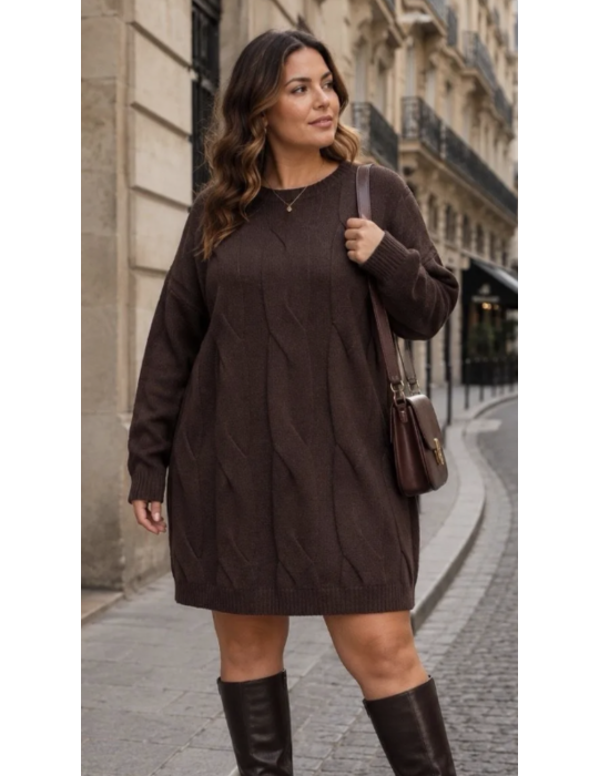 ROBE COURTE 8% CACHEMIRE