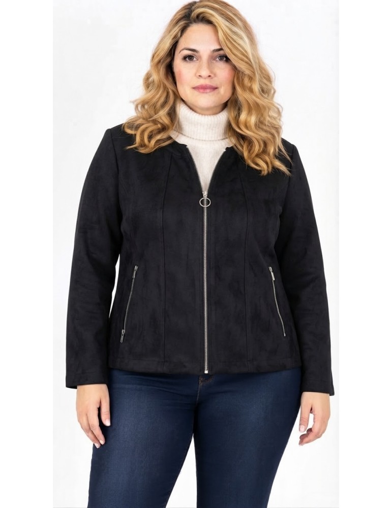 VESTE COURTE SUÉDINE