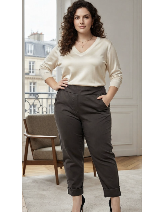 PANTALON Extensible Piment Rouge