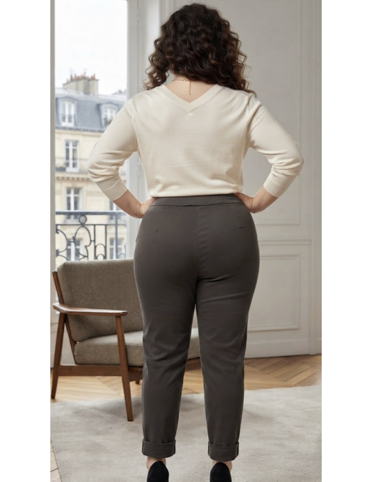 PANTALON Extensible Piment Rouge