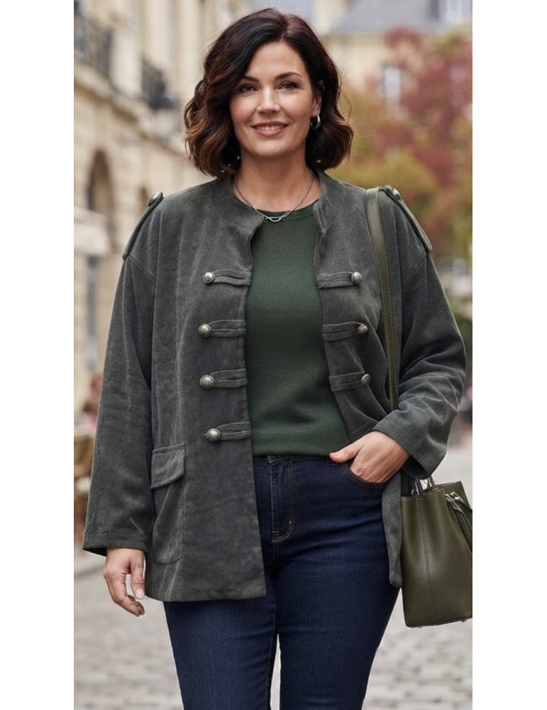 VESTE OFFICIER VELOURS