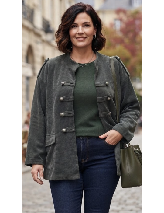 VESTE OFFICIER VELOURS