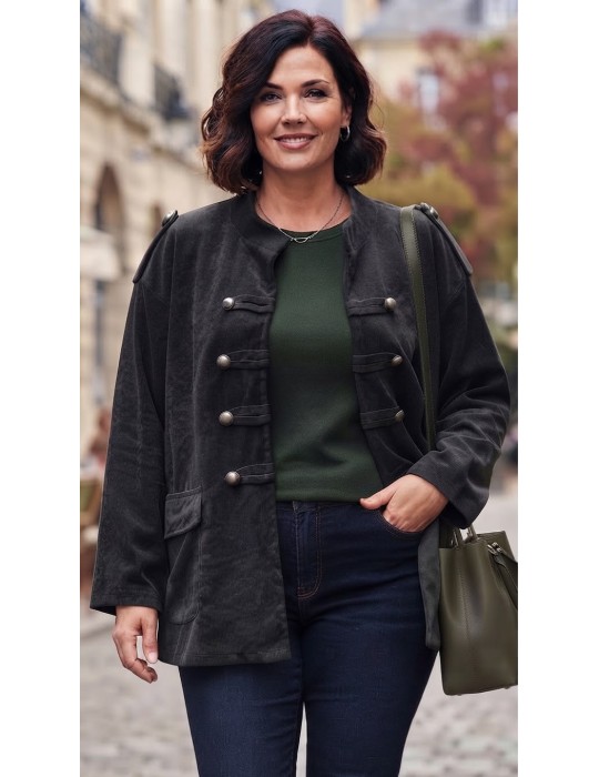 VESTE OFFICIER VELOURS