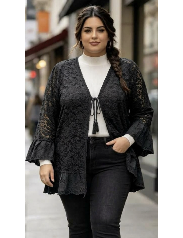 GILET DENTELLE
