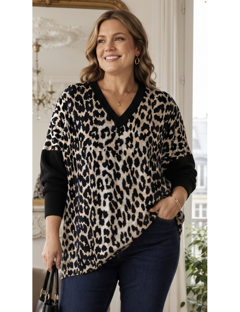 PULL CHAUD PANTHÈRE