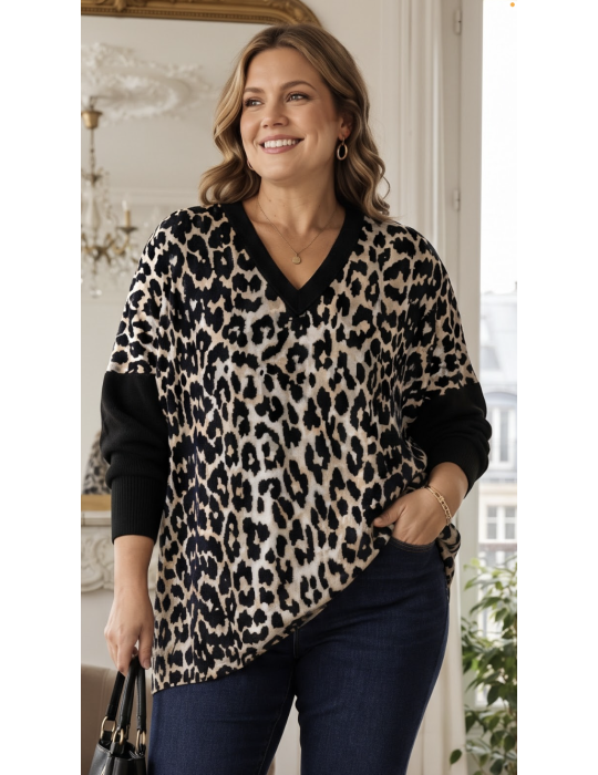 PULL CHAUD PANTHÈRE
